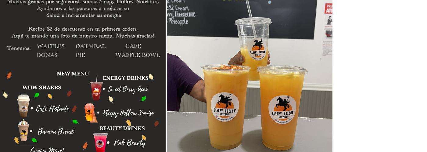 Sleepy Hollow Nutrition Menu