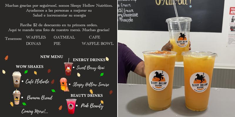 Sleepy Hollow Nutrition Menu