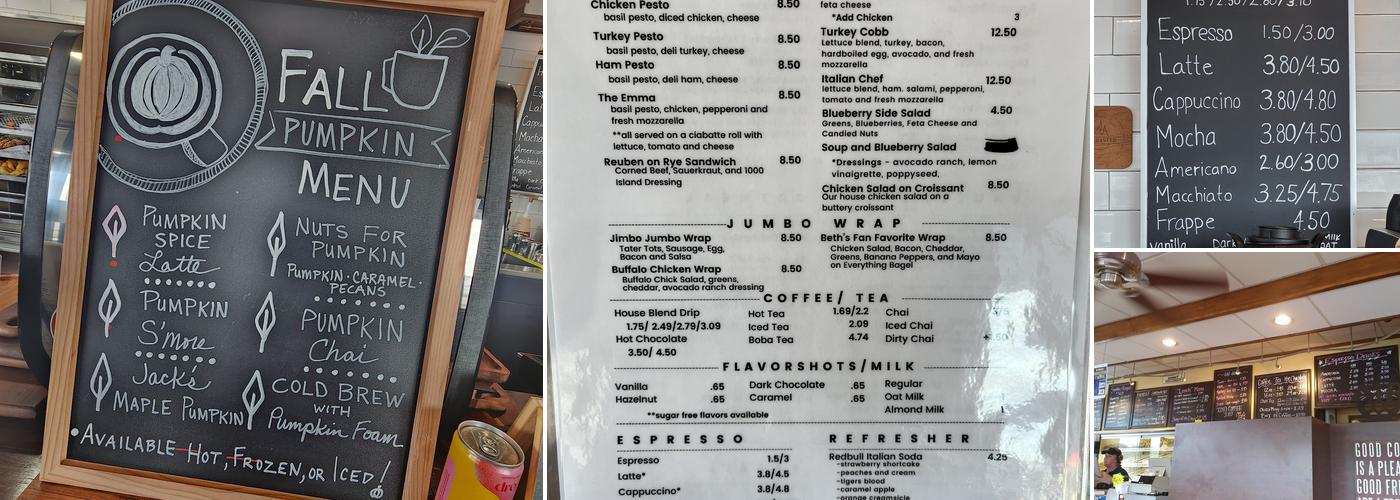 Beech Tree Cafe Menu