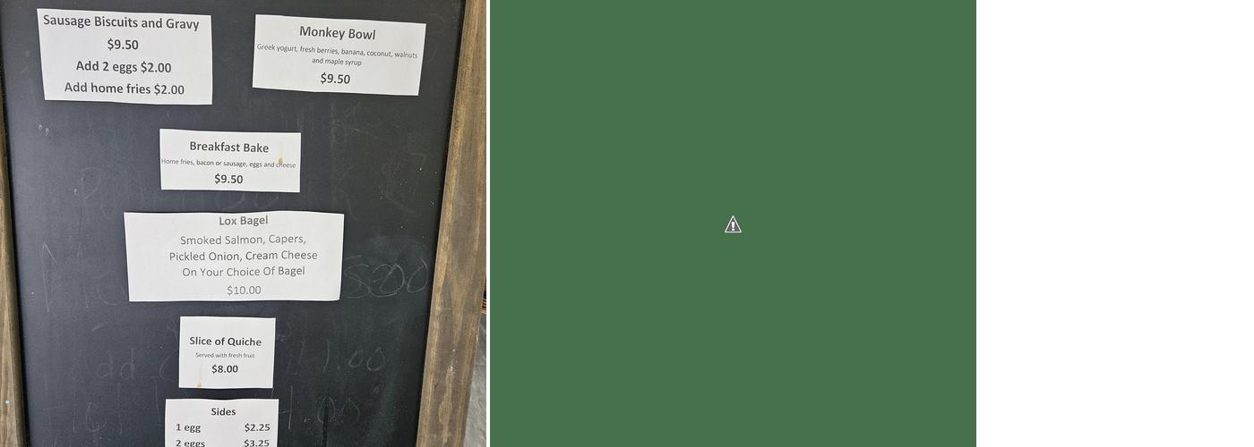 North River Bakery Menu