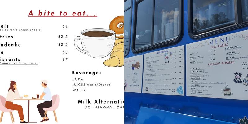 M&K’s Trolley Menu