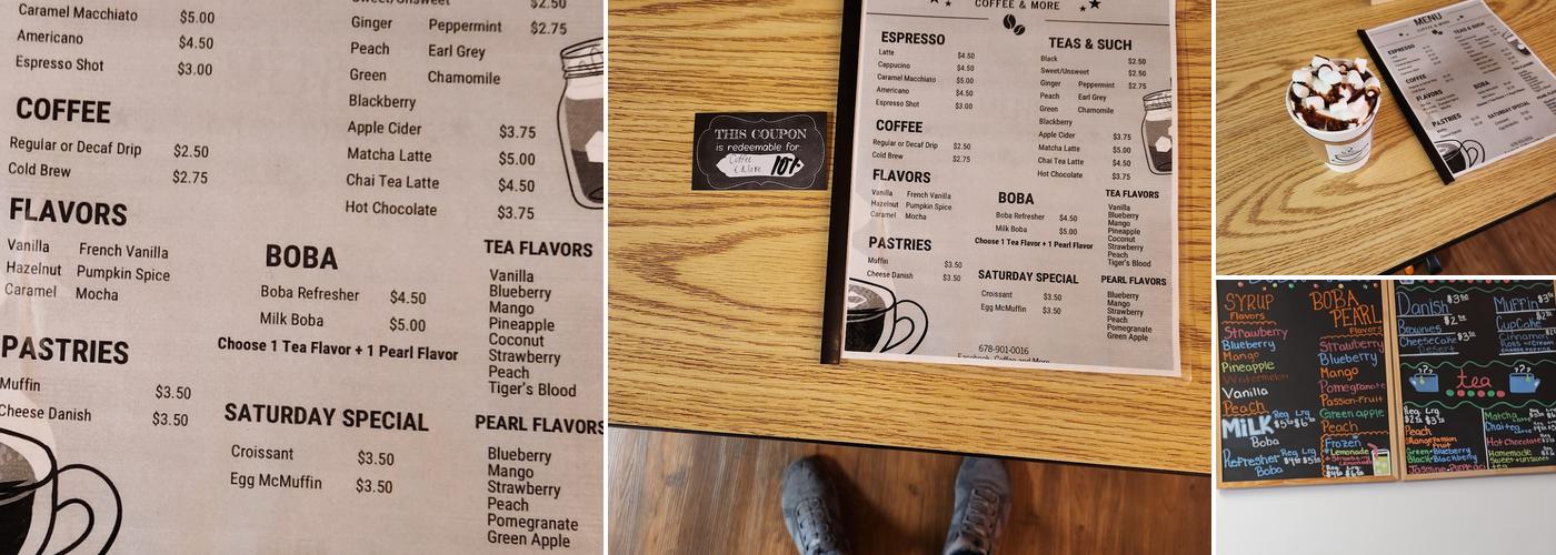 Coffee & More Menu