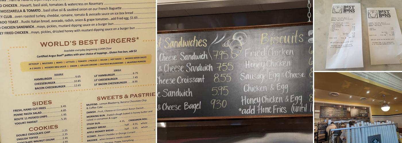 Best Buns Bakery & Burgers Menu