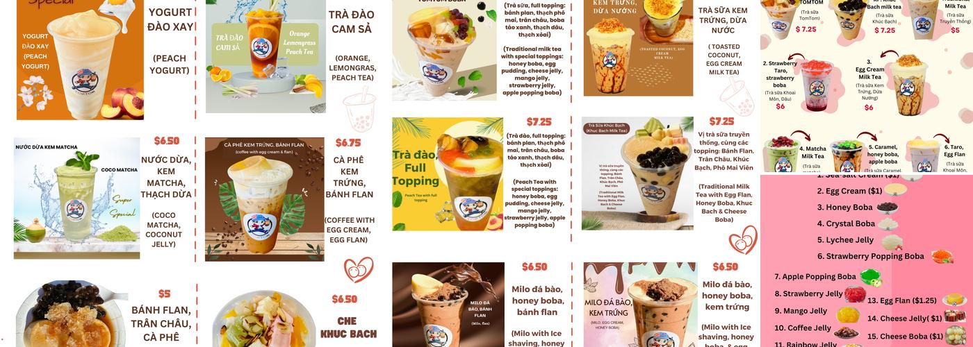 Boba TomTom Menu