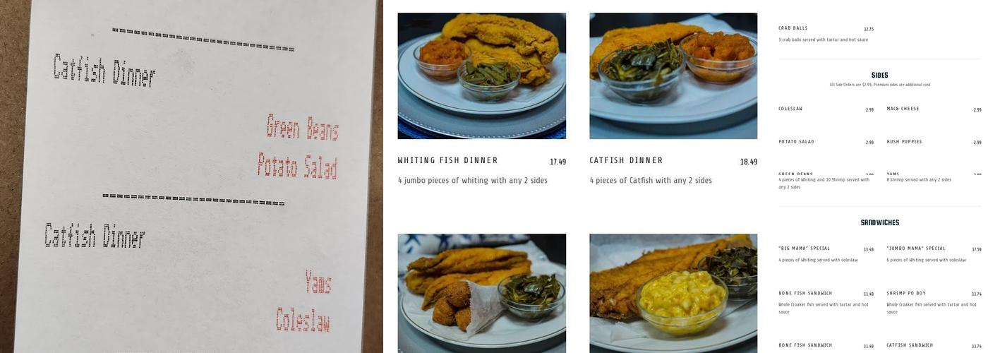 Horace And Dickies seafood of Oxon Hill Menu