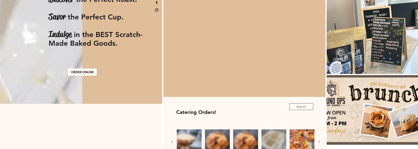 Ground Ops Roastery + Bakehouse Menu