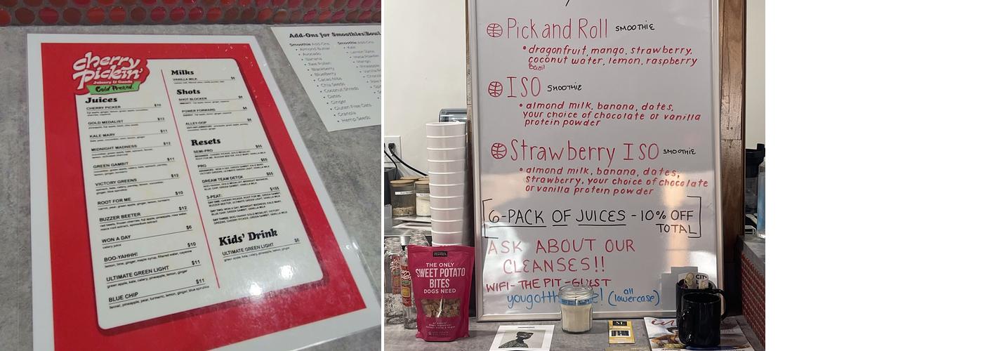 Cherry Pickin’ Menu