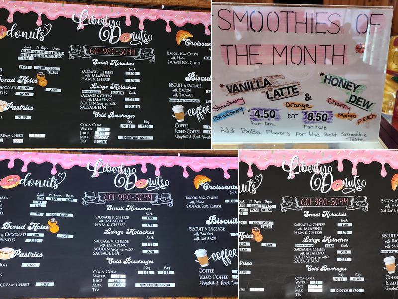 Liberty Donuts LLC Menu
