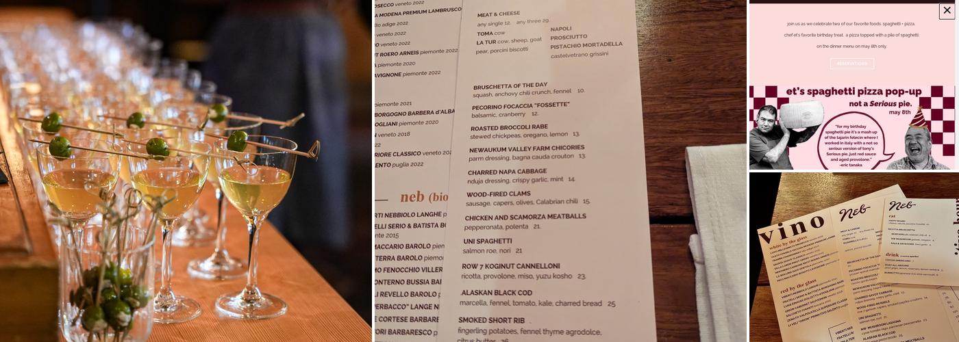 Neb Wine Bar Menu