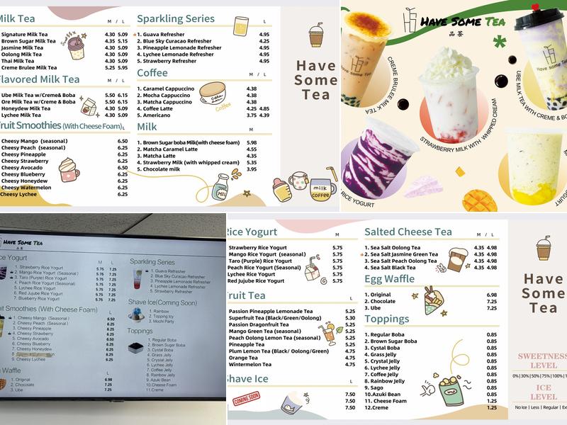 Have Some Tea Menu