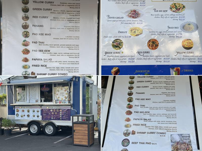 PJ's Thai Kitchen Menu
