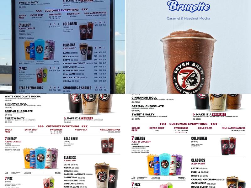 7 Brew Coffee Menu