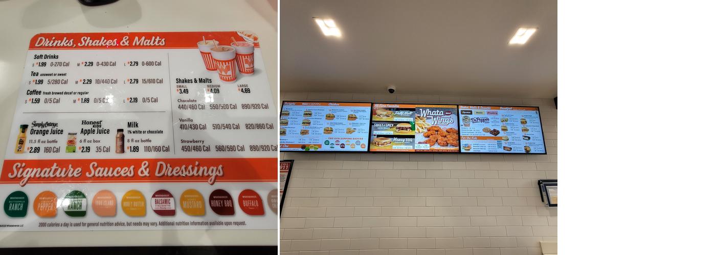 Whataburger Menu