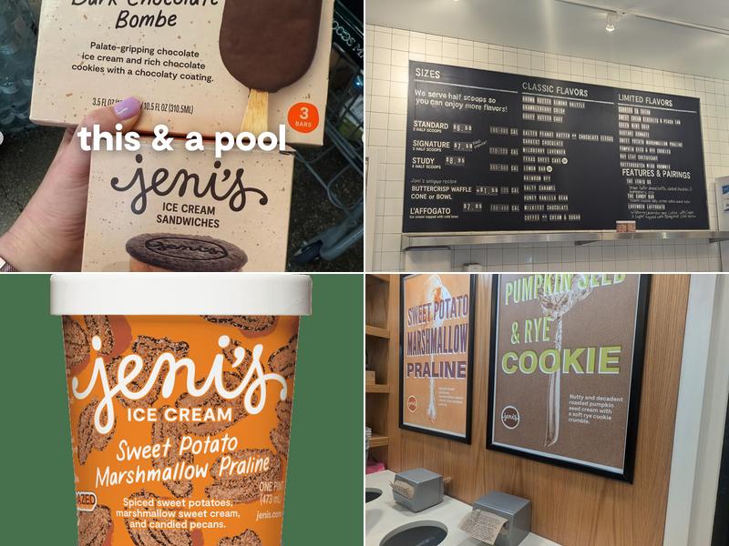 Jeni's Splendid Ice Creams Menu