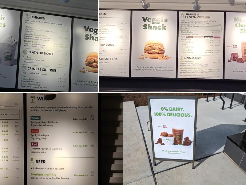 Shake Shack Liberty Center Menu