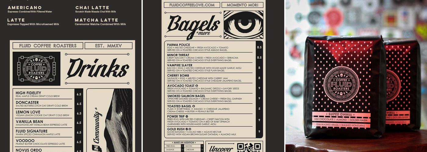 FLUID Coffee Roasters Menu