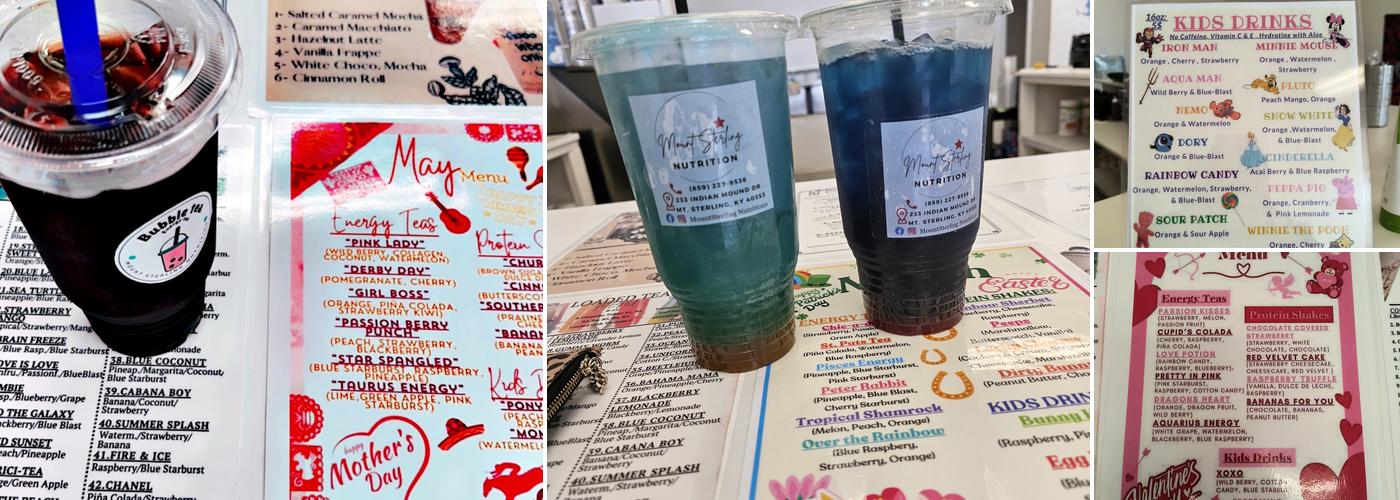 Mount Sterling Nutrition Menu