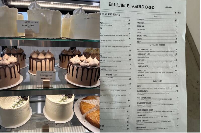 Billie's Grocery Leawood Menu