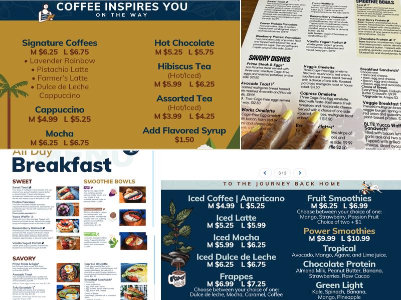 CFS Coffee Oviedo Menu