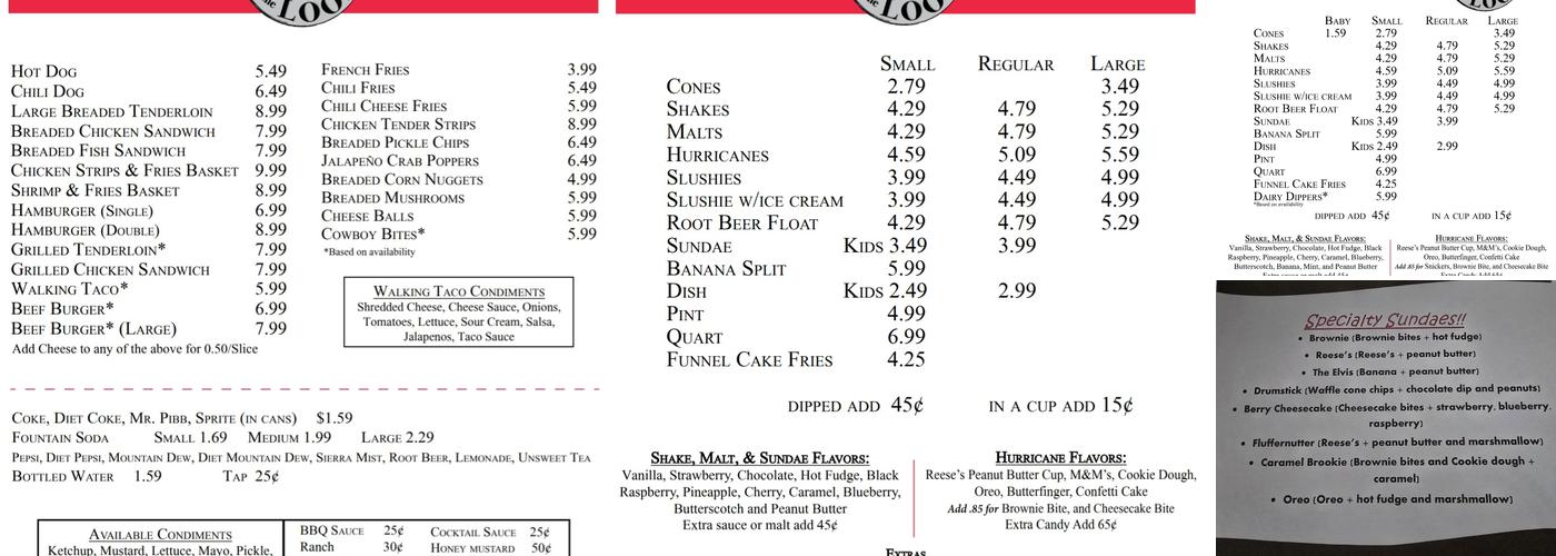 Scoops On The Loop Menu