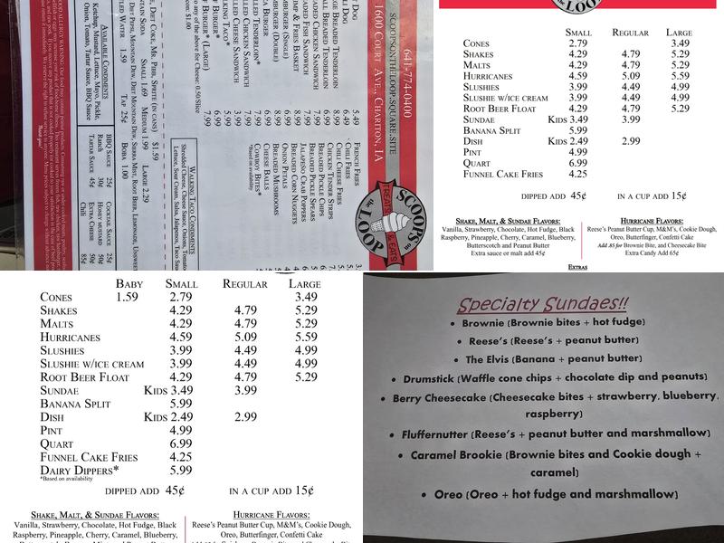 Scoops On The Loop Menu