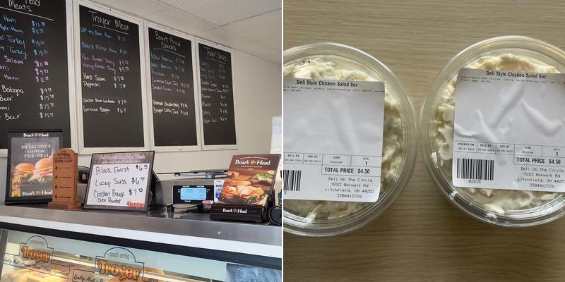 Deli On The Circle Menu