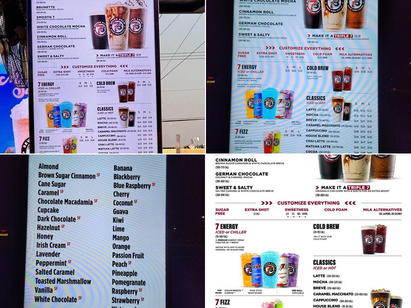 7 Brew Coffee Menu