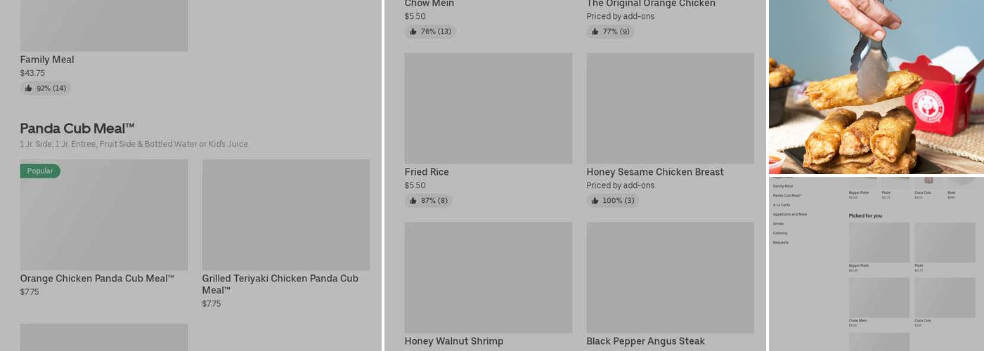 Panda Express Menu