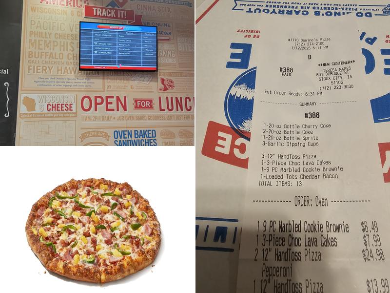 Domino's Pizza Menu
