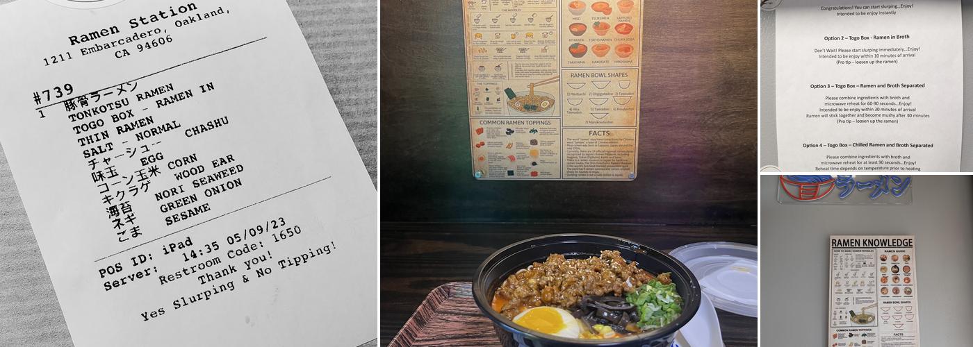 Ramen Station Menu