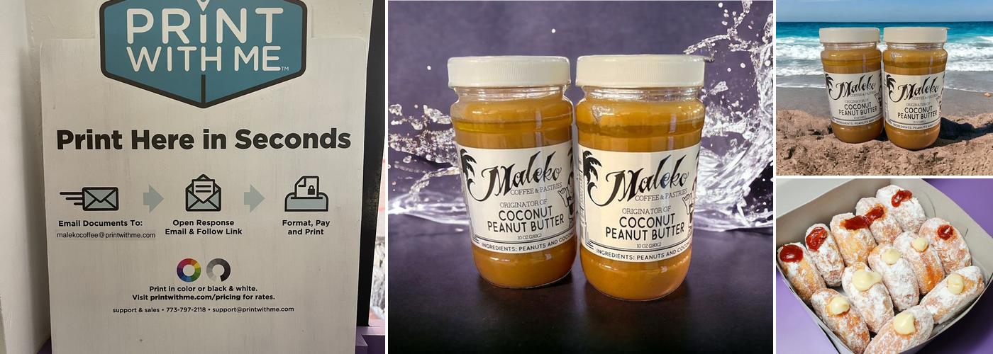 PrintWithMe Print Kiosk at Maleko Coffee and Pastries