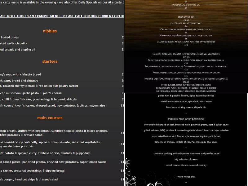 The Lodge Menu