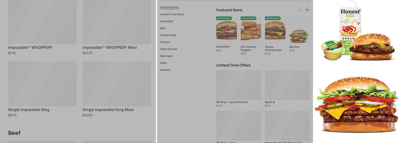 Burger King Menu