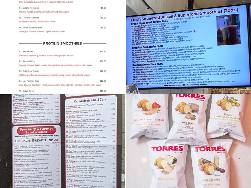 Brooklyn Bread Cafe Menu