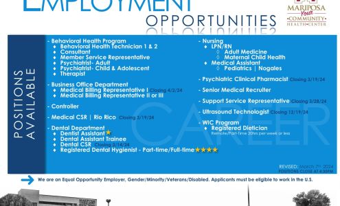 Mariposa Community Health Center: Rastegar Hengameh MD 1852 N Mastick Way, Nogales Arizona 85621