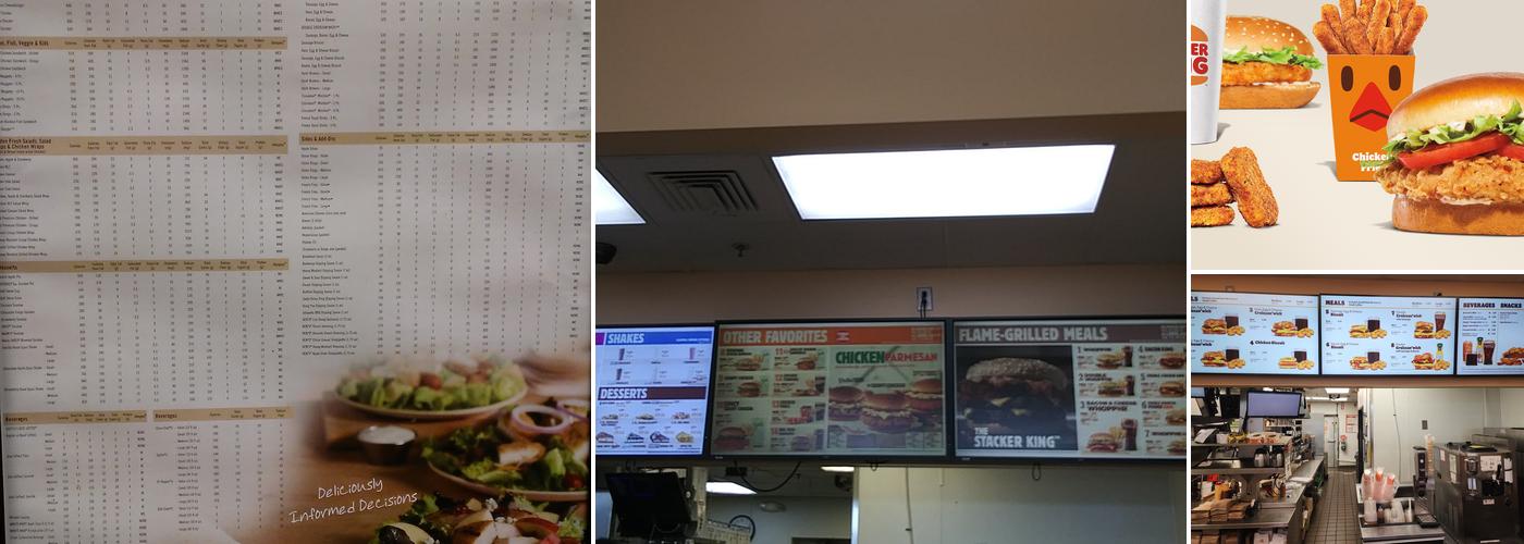 Burger King Menu