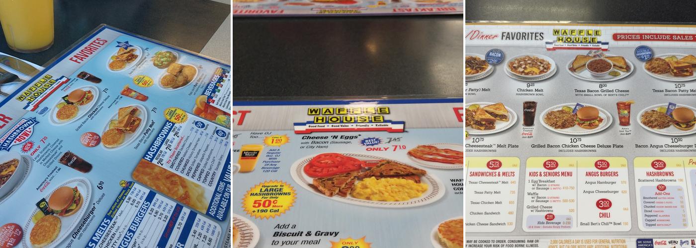 Waffle House Menu