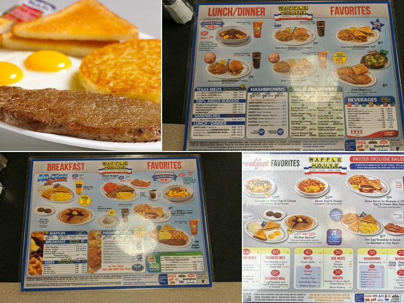 Waffle House Menu