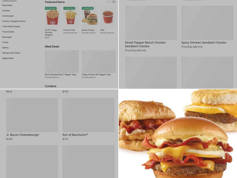 Wendy's Menu