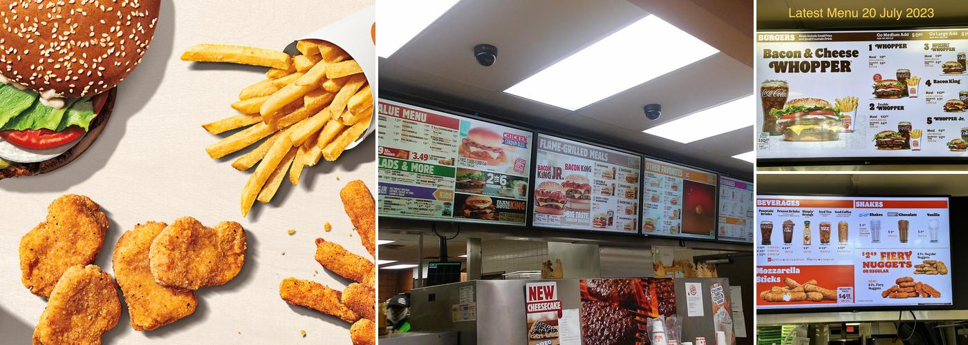 Burger King Menu