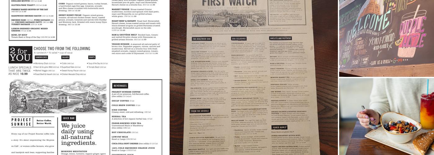 First Watch Menu