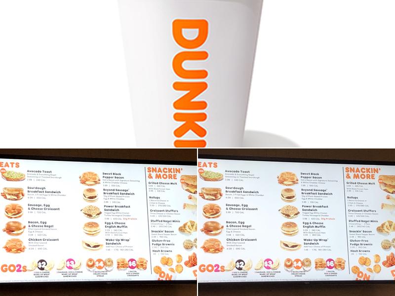 Dunkin' Menu