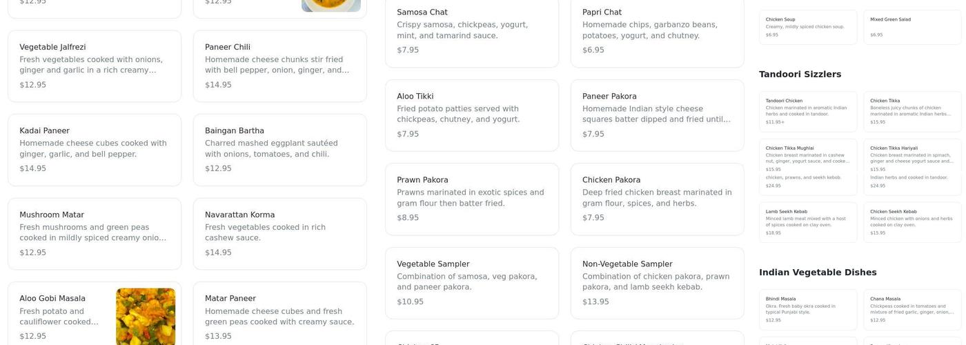 Namaste Curry & Mo:Mo Menu