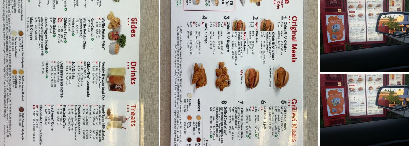 Chick-fil-A Menu