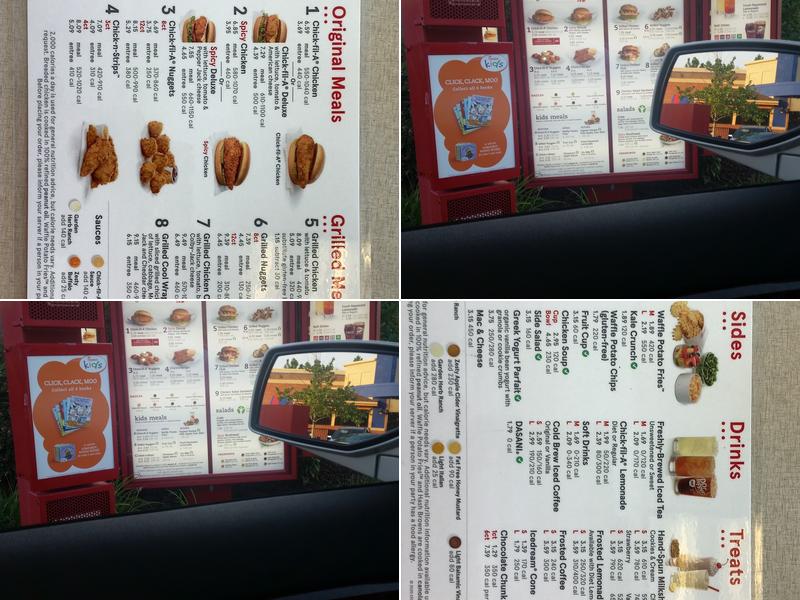 Chick-fil-A Menu