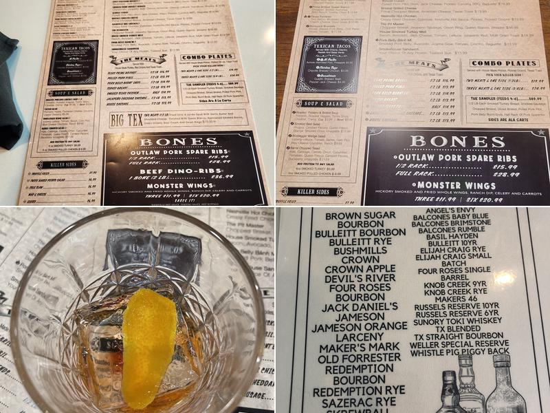 Barrel & Bones Menu