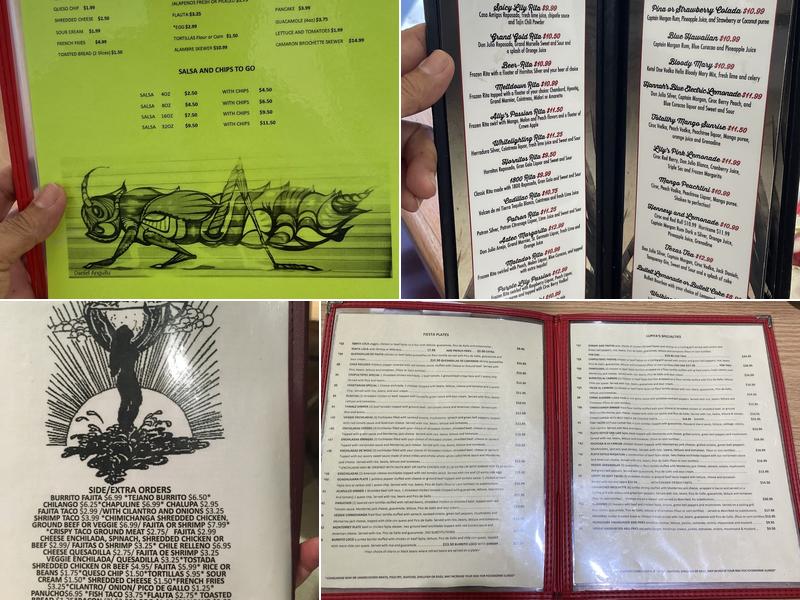 Chapultepec Lupita Menu