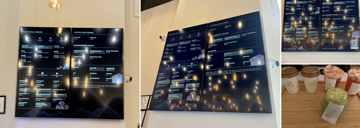 Jabal Coffee House Menu