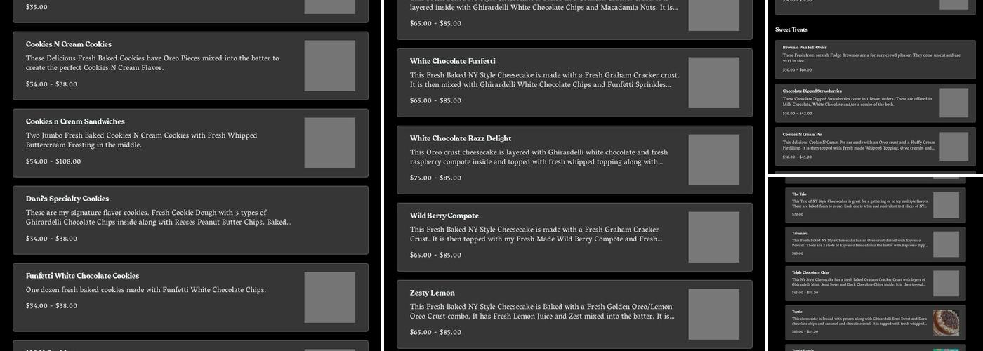 When Cheese Met Cake Menu