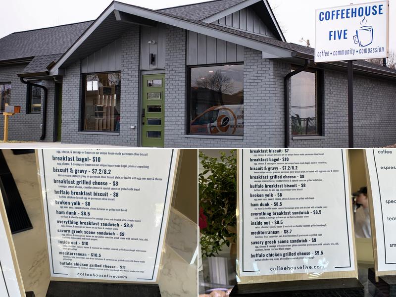 Coffeehouse Five Menu